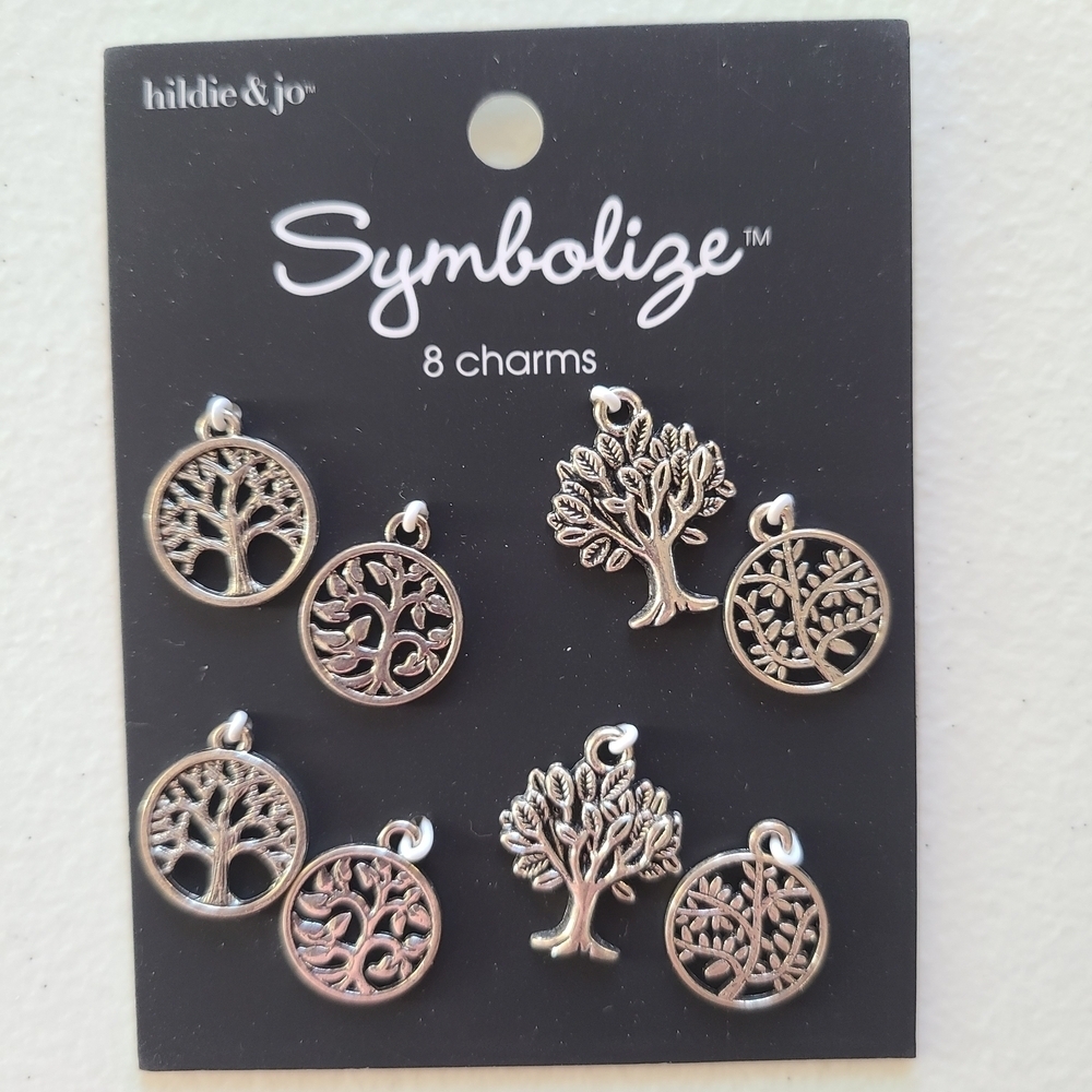 Hildie & Jo Symbolize Mixed Charm Sets - Silver Tone & Beads Lot Of 7 - Picture 6 of 7